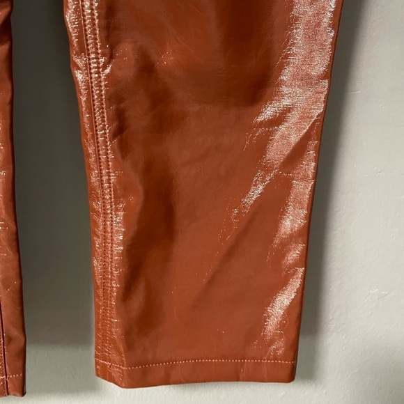 NWT Abercrombie & Fitch vegan leather 90s straight high rise curve love. Size 27 - Picture 8 of 11